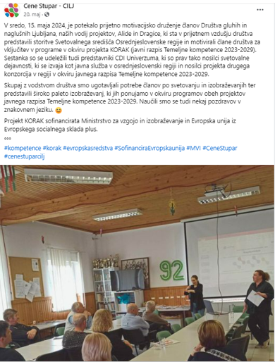 20. 5. 2024 Facebook KORAK